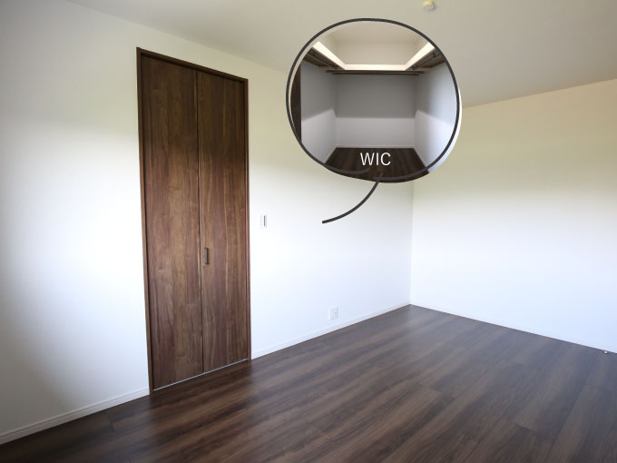 WICのある寝室