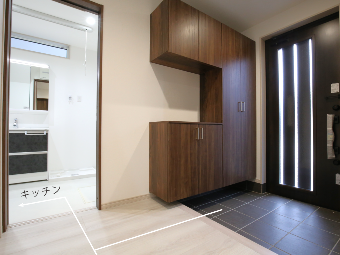 スムーズな帰宅&家事動線